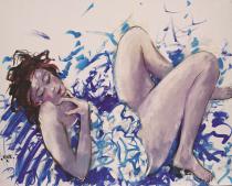 Elisa à la robe bleue