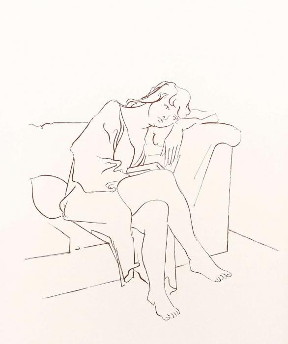 Jeune femme lisant