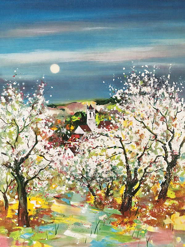 L’église-d’Irancy-au-printemps-97x73cm–9500€